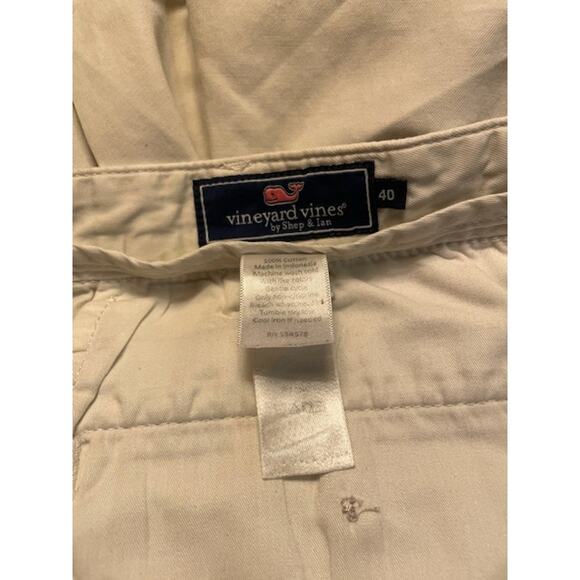Vineyard Vines Men's Size 40 Khaki Shorts 100% Cotton - Picture 4 of 4